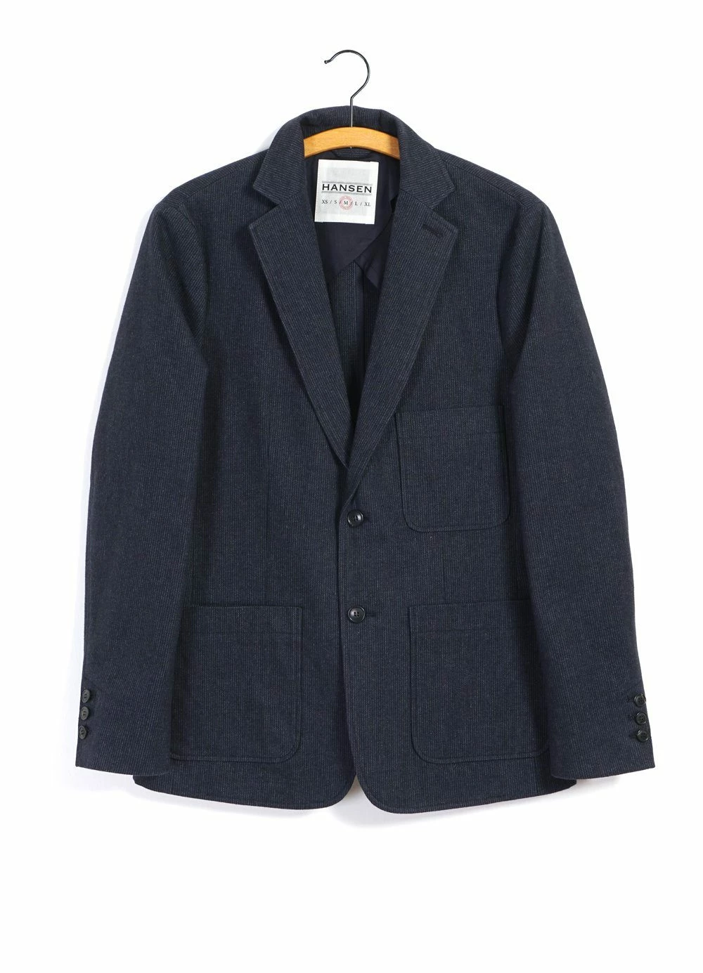 HANSEN GARMENTS CHRIS | Classic Two Button Blazer | Brushed Blue