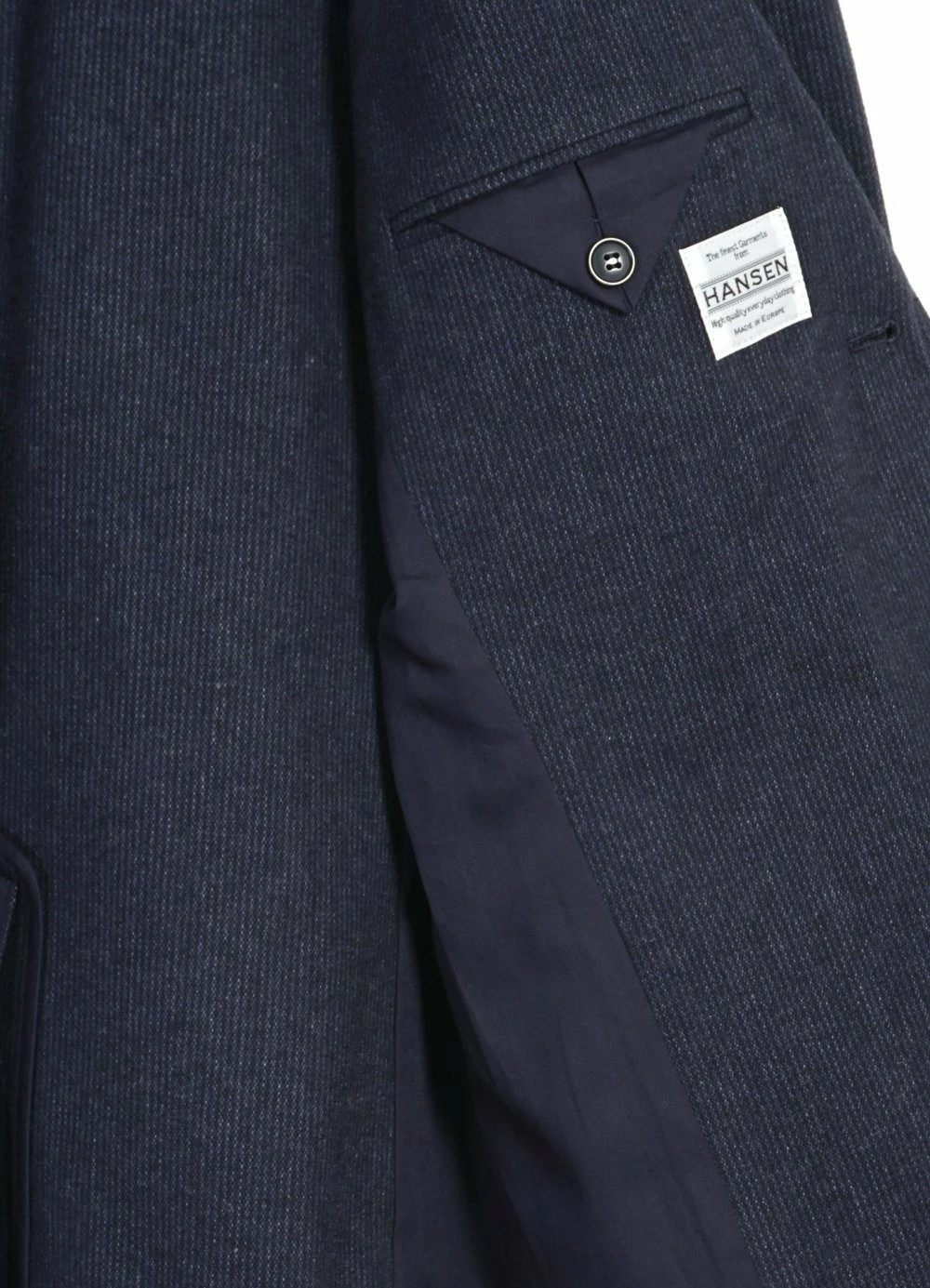 HANSEN GARMENTS CHRIS | Classic Two Button Blazer | Brushed Blue - Image 7