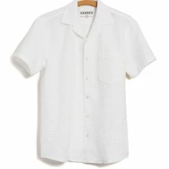 HANSEN GARMENTS JONNY | Short Sleeve Shirt | Waffle White