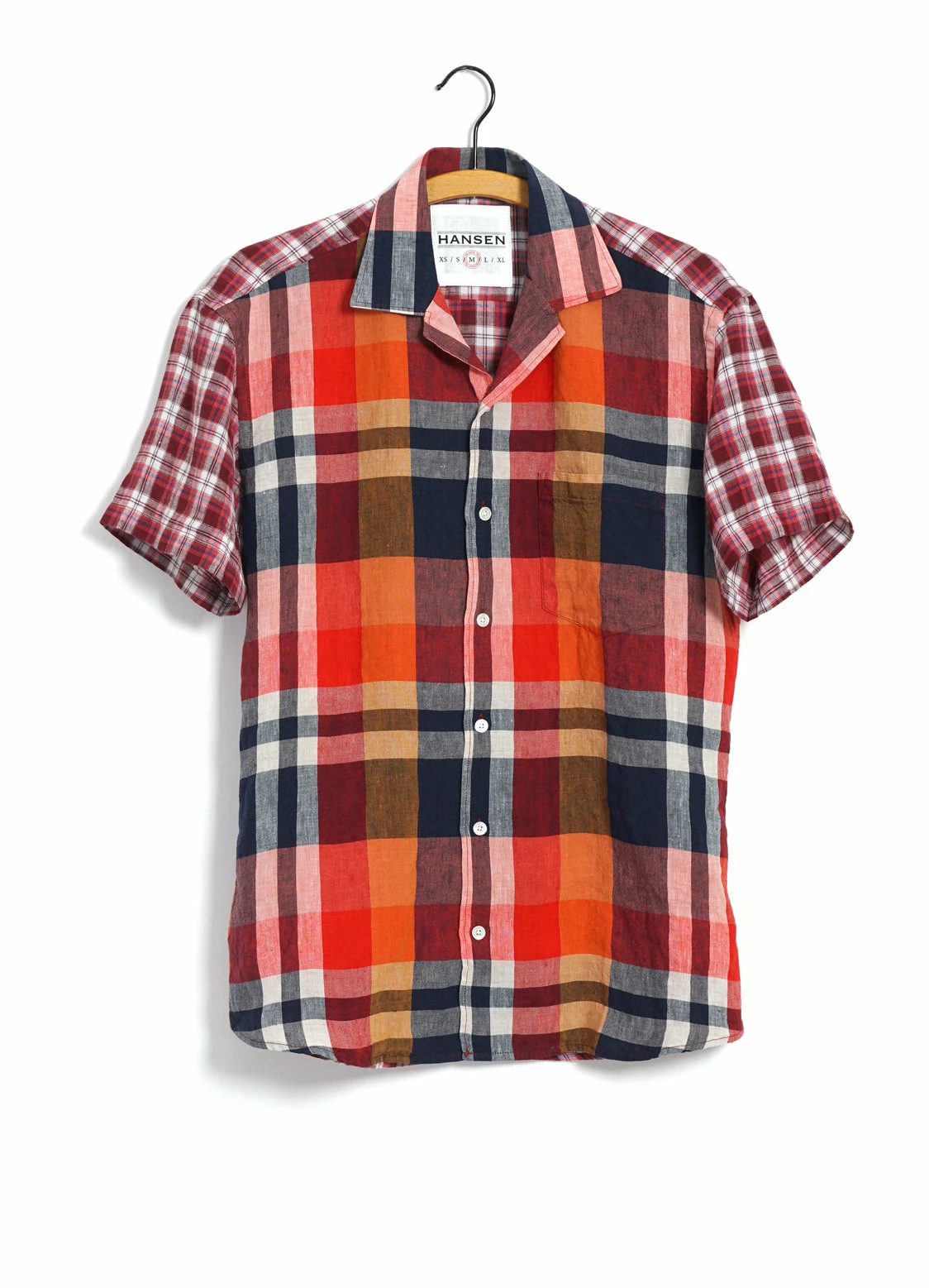 HANSEN GARMENTS JONNY | Short Sleeve Shirt | Red Checks
