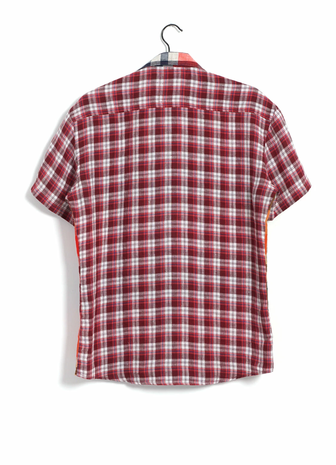 HANSEN GARMENTS JONNY | Short Sleeve Shirt | Red Checks - Image 2
