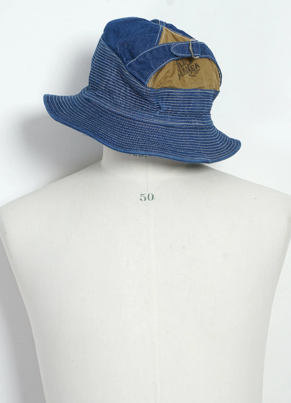 KAPITAL THE OLD MAN AND THE SEA | 11.5oz Denim Hat | Midtone - Image 2
