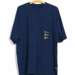 KAPITAL 4 FLAGS | Jersey Pennant T | Indigo