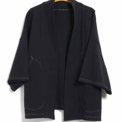 KAPITAL BAJA SAMU | Heavy Waffle Cardigan | Navy