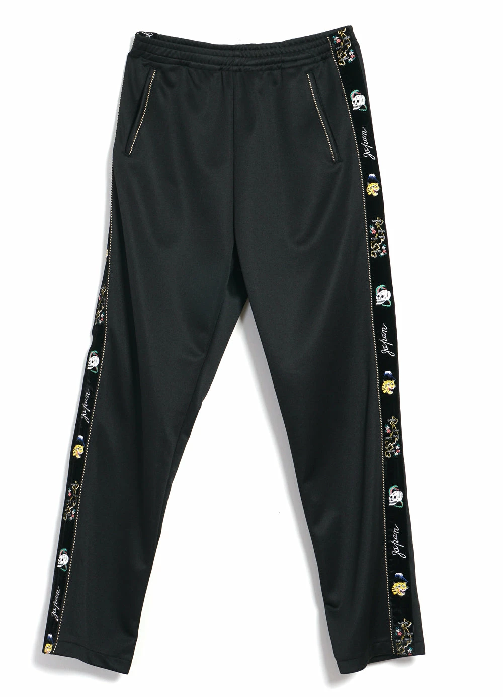 KAPITAL SKA TAPE | Track Pants | Black
