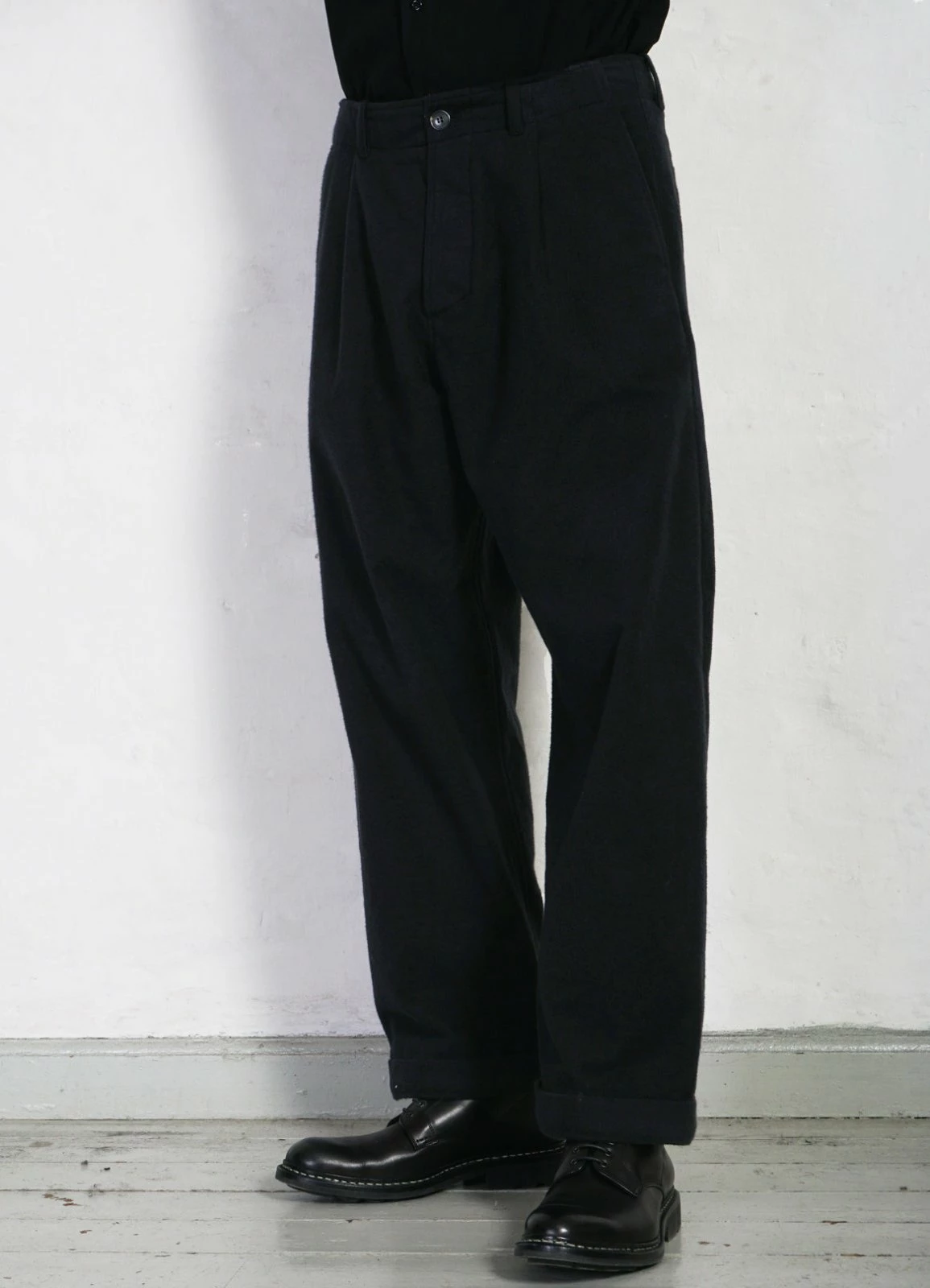 HANSEN GARMENTS BOBBY | Super Wide Pleated Trousers | Dark Bluegrey - Image 2