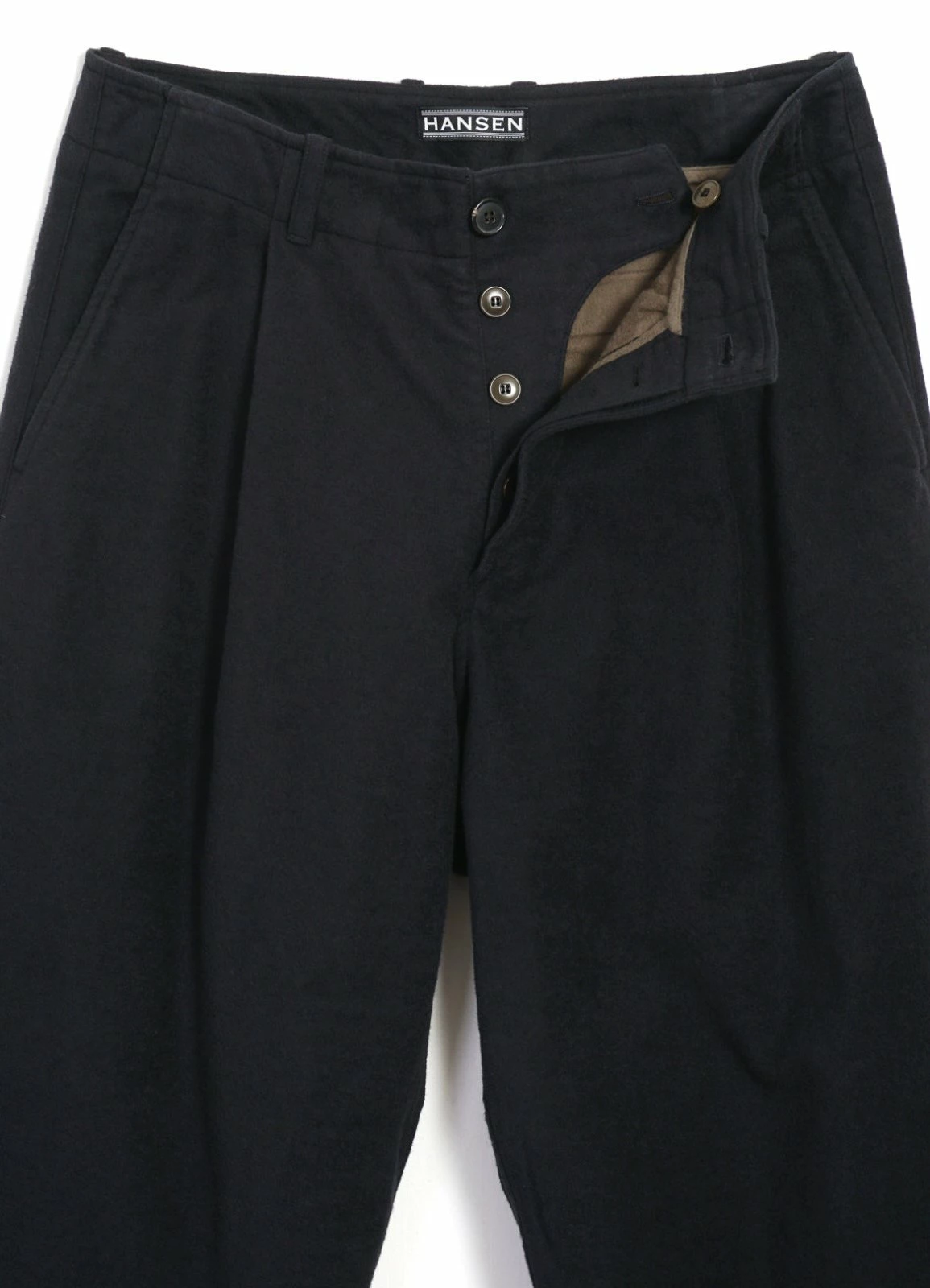 HANSEN GARMENTS BOBBY | Super Wide Pleated Trousers | Dark Bluegrey - Image 5