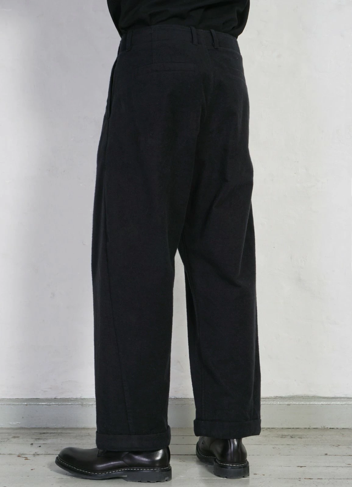 HANSEN GARMENTS BOBBY | Super Wide Pleated Trousers | Dark Bluegrey - Image 3