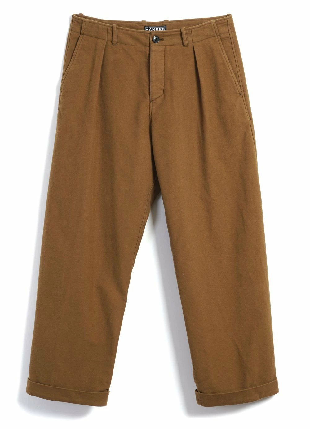 HANSEN GARMENTS BOBBY | Super Wide Pleated Trousers | Turmeric