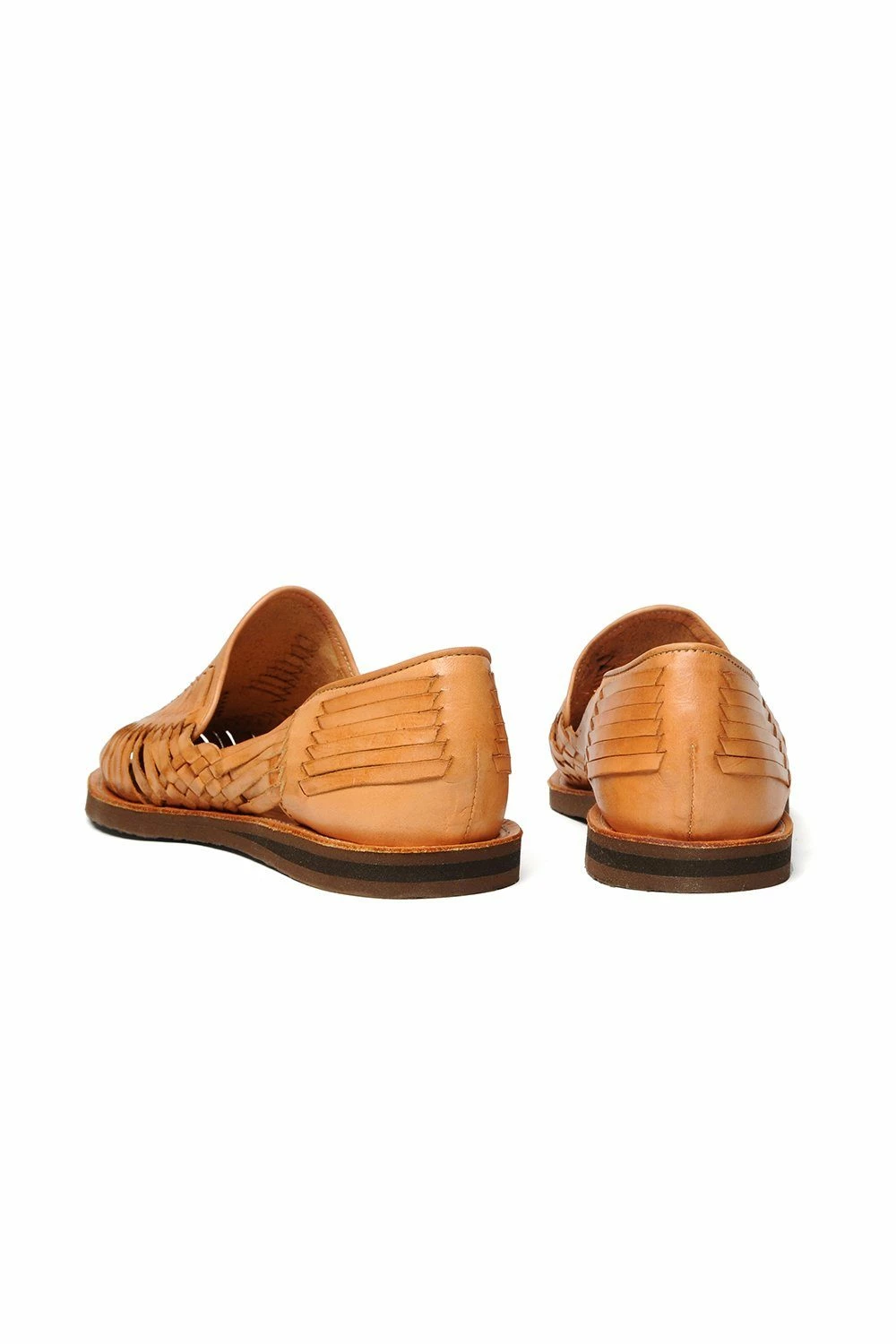 Chamula Cancun Leather Huarache | Slip On Vegetable Tanned Sandals | Tan 1 - Image 4