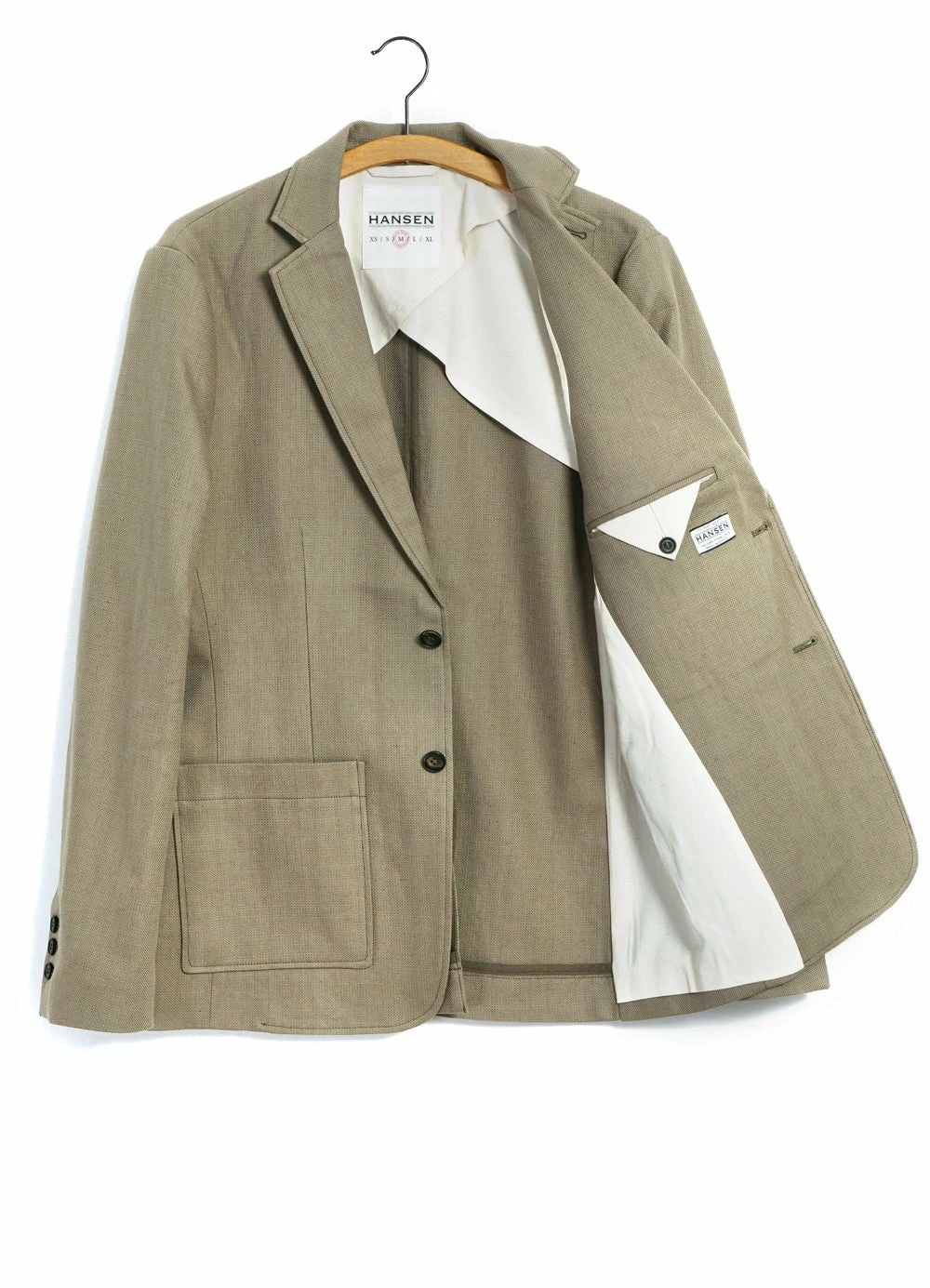 HANSEN GARMENTS CHRIS | Classic Two Button Blazer | Bay Leaf - Image 5