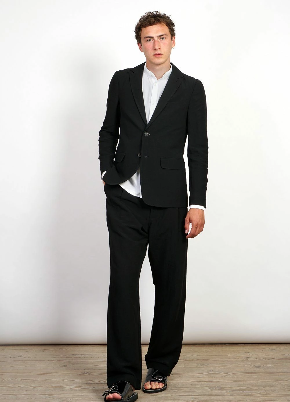HANSEN GARMENTS CHRISTOFFER | Two Button Blazer | Black - Image 4