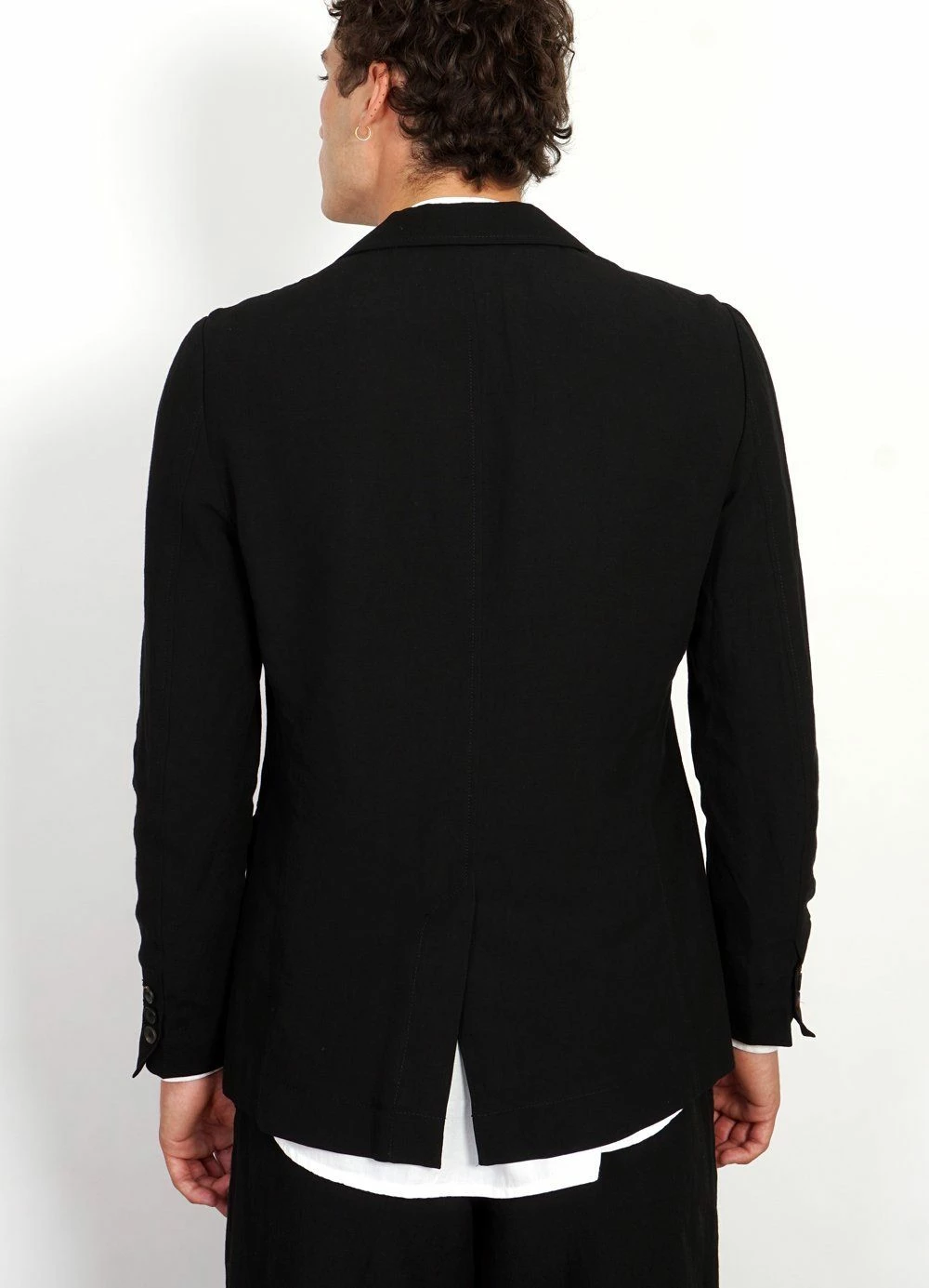 HANSEN GARMENTS CHRISTOFFER | Two Button Blazer | Black - Image 3