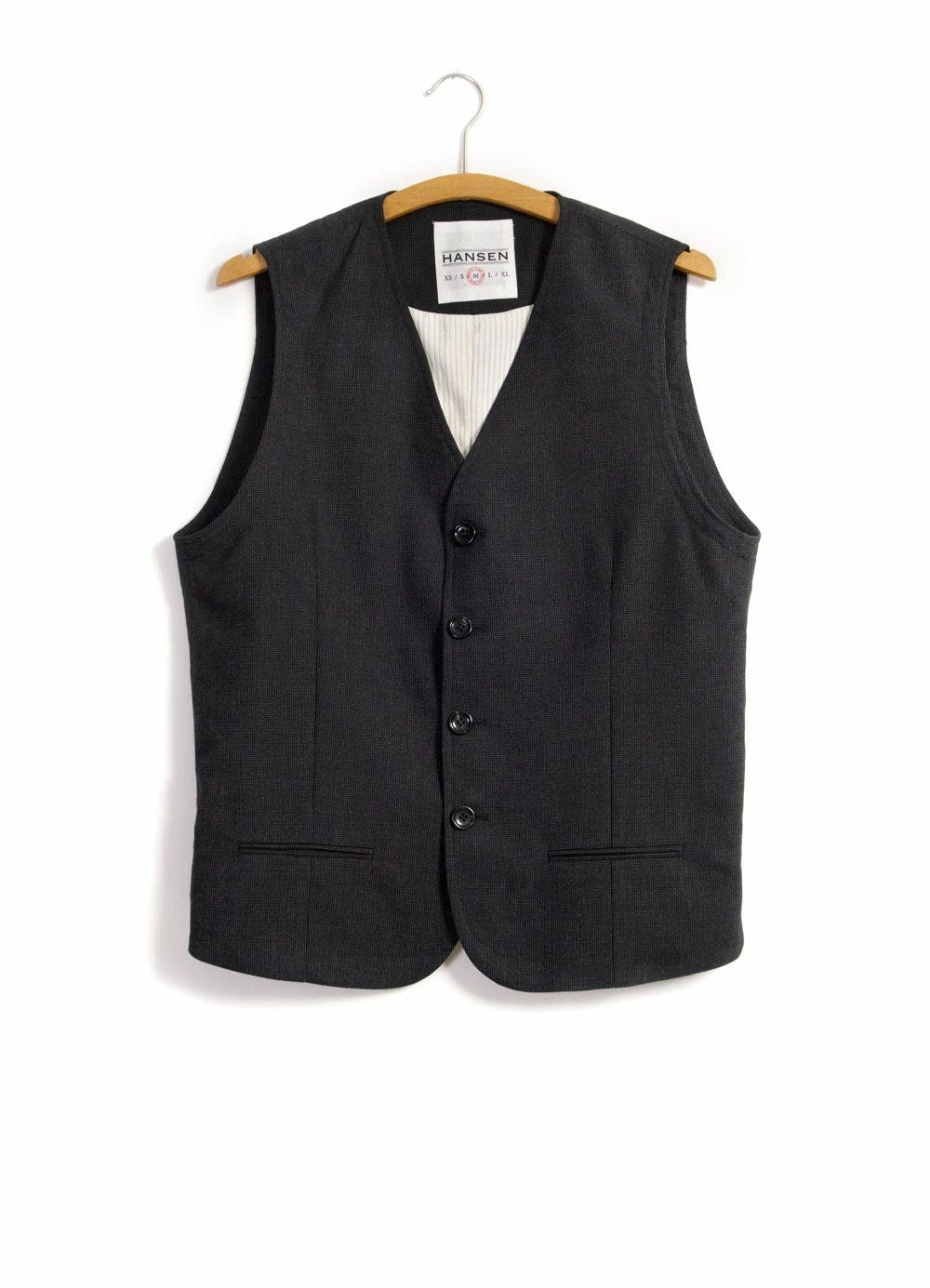HANSEN GARMENTS DANIEL | Classic Waistcoat | Slate