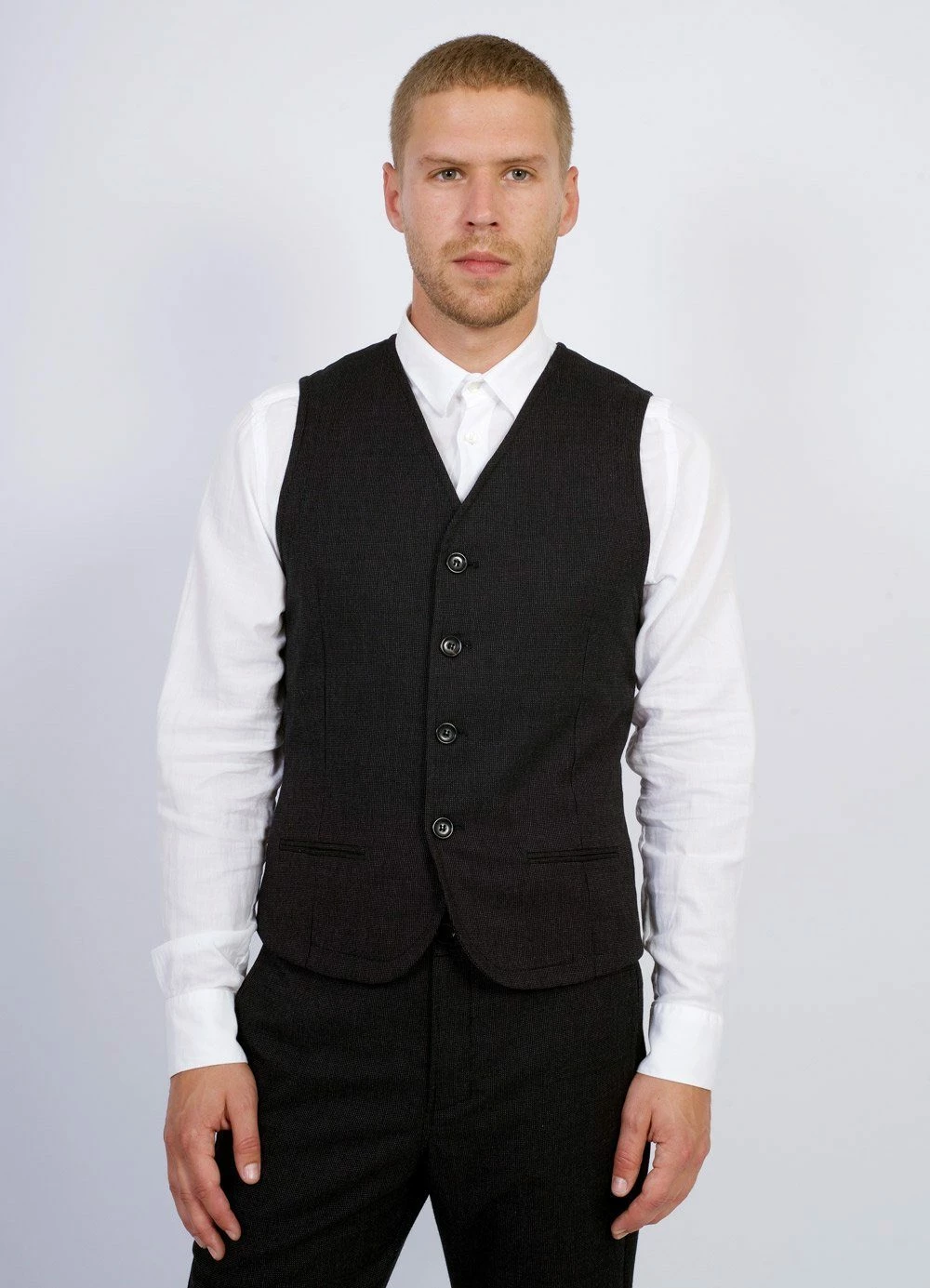 HANSEN GARMENTS DANIEL | Classic Waistcoat | Slate - Image 2