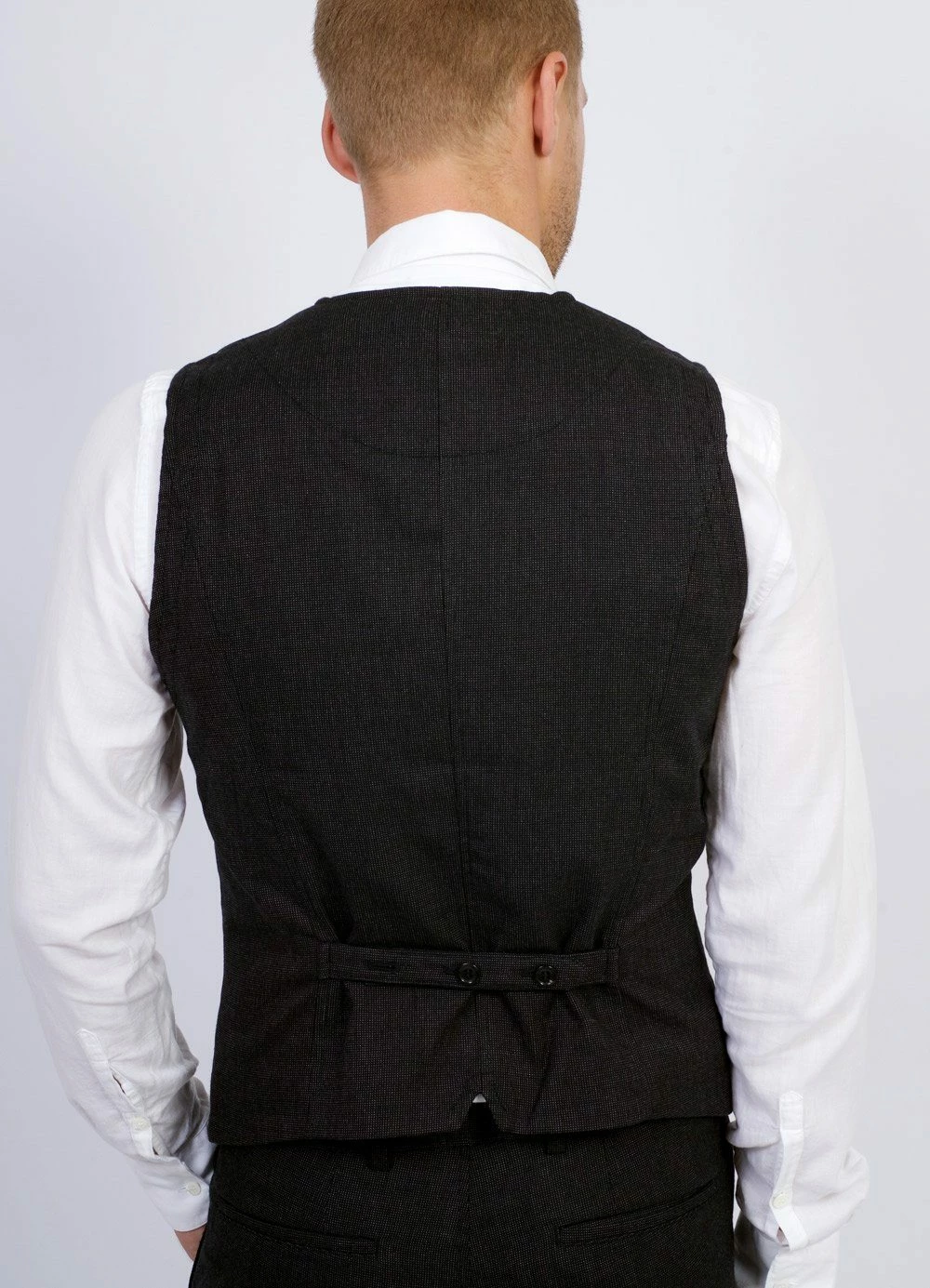 HANSEN GARMENTS DANIEL | Classic Waistcoat | Slate - Image 3