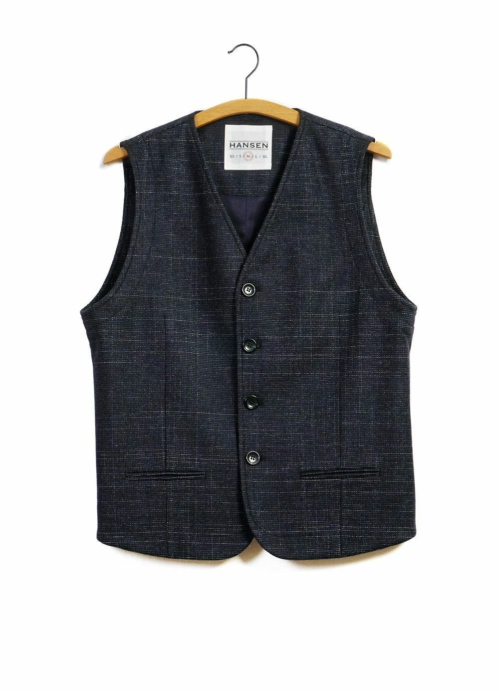 HANSEN GARMENTS DANIEL | Informal 4-button Waistcoat | Midnight