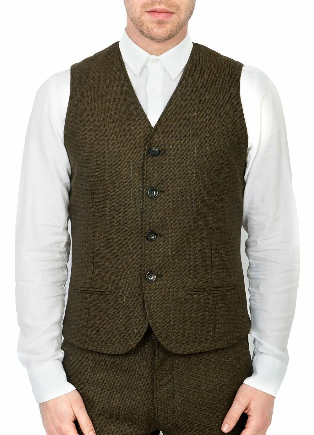 HANSEN GARMENTS DANIEL | Informal 4-button Waistcoat | October - Image 3