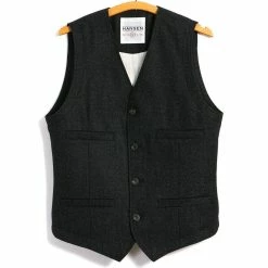 HANSEN GARMENTS DANNY | Classic Waistcoat | Black Marble