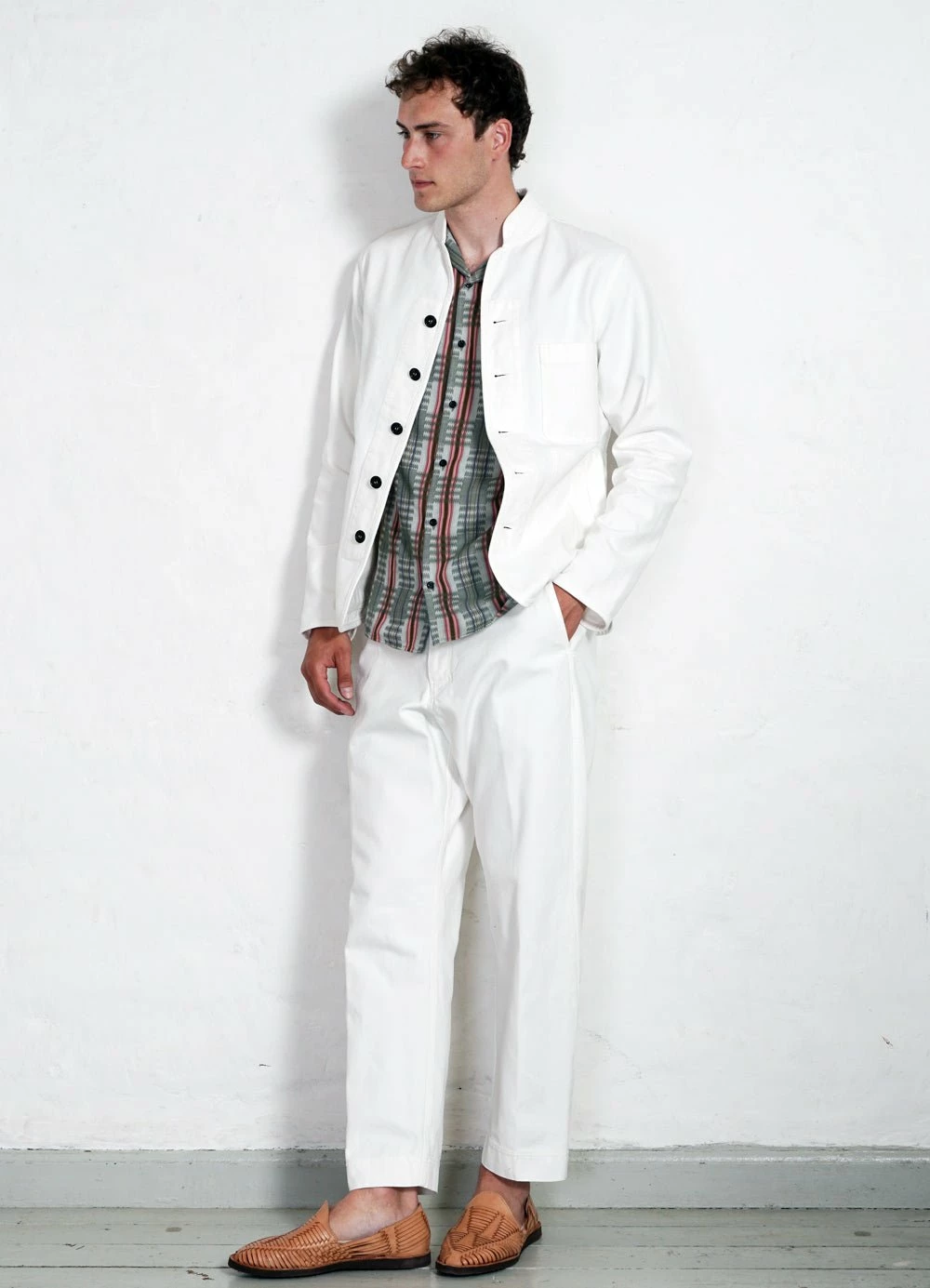 HANSEN GARMENTS ERLING | Casual Work Jacket | Off White - Image 6