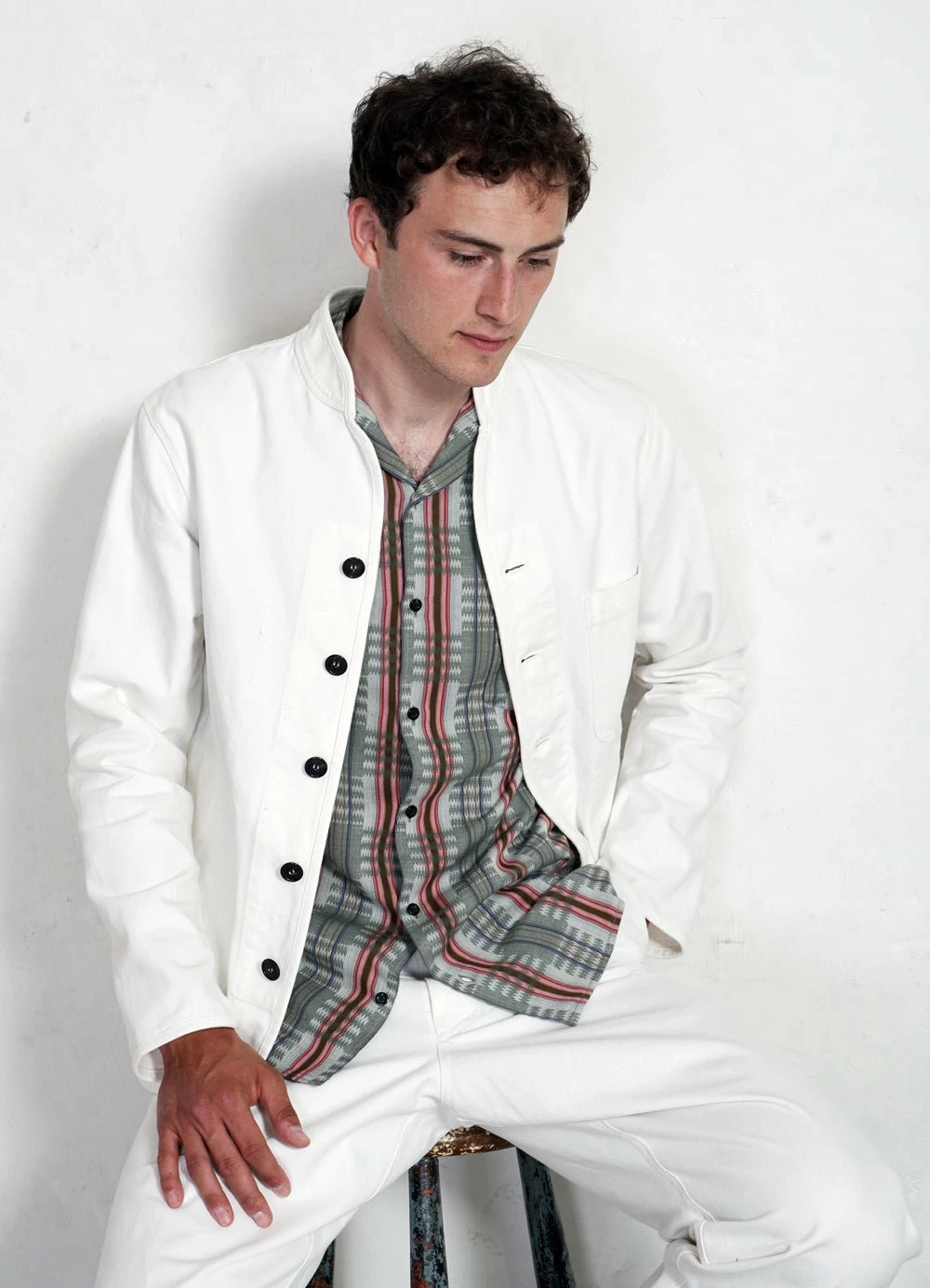 HANSEN GARMENTS ERLING | Casual Work Jacket | Off White - Image 2