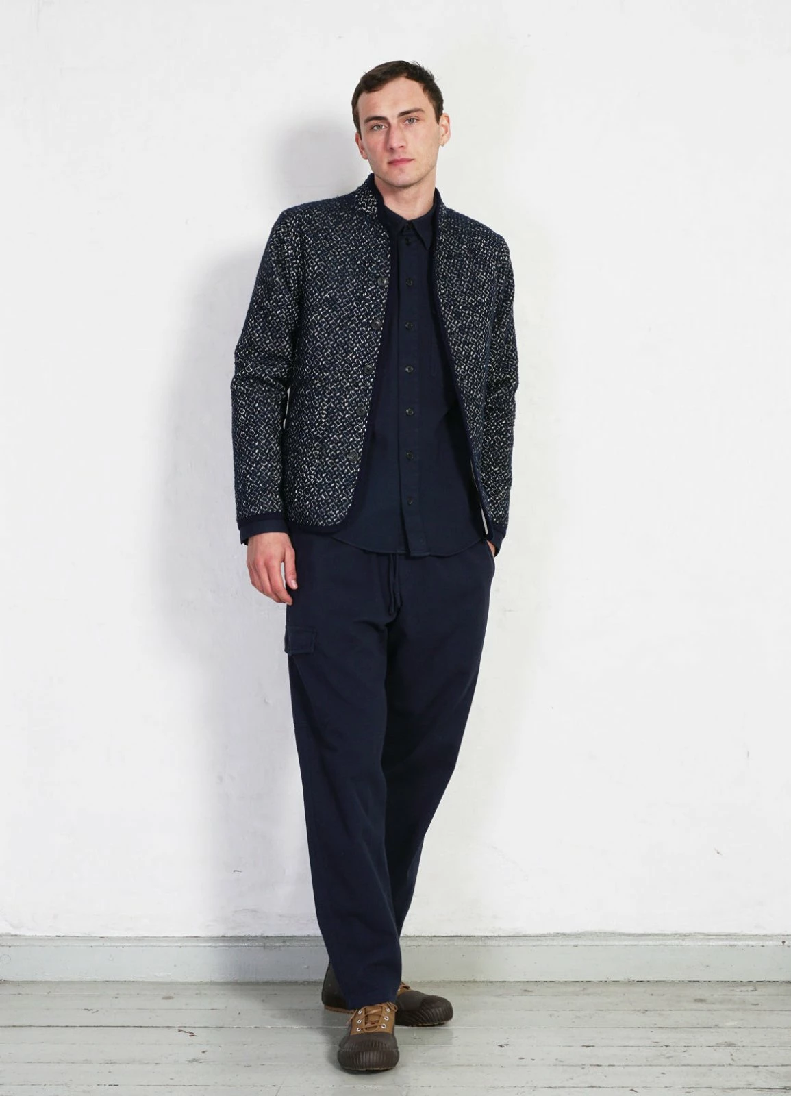 HANSEN GARMENTS ERLING | Quilted Work Jacket | Big Blue - Image 3
