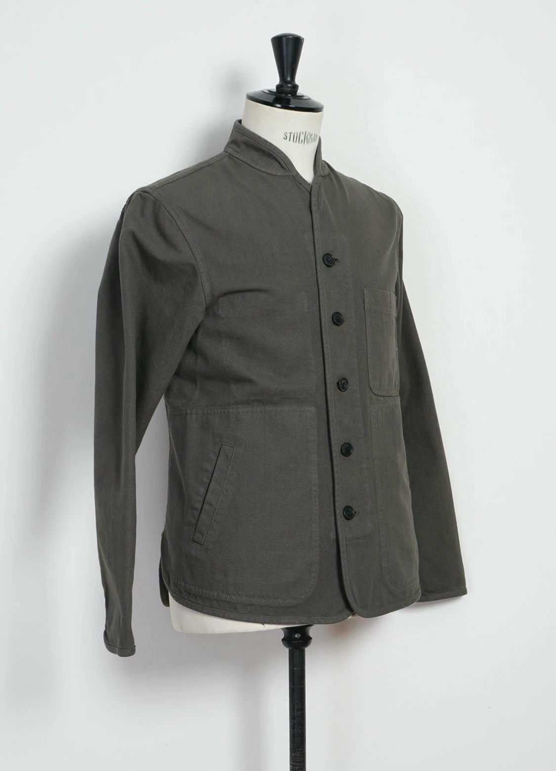 HANSEN GARMENTS ERLING | Refined Work Jacket | Green Grey - Image 3