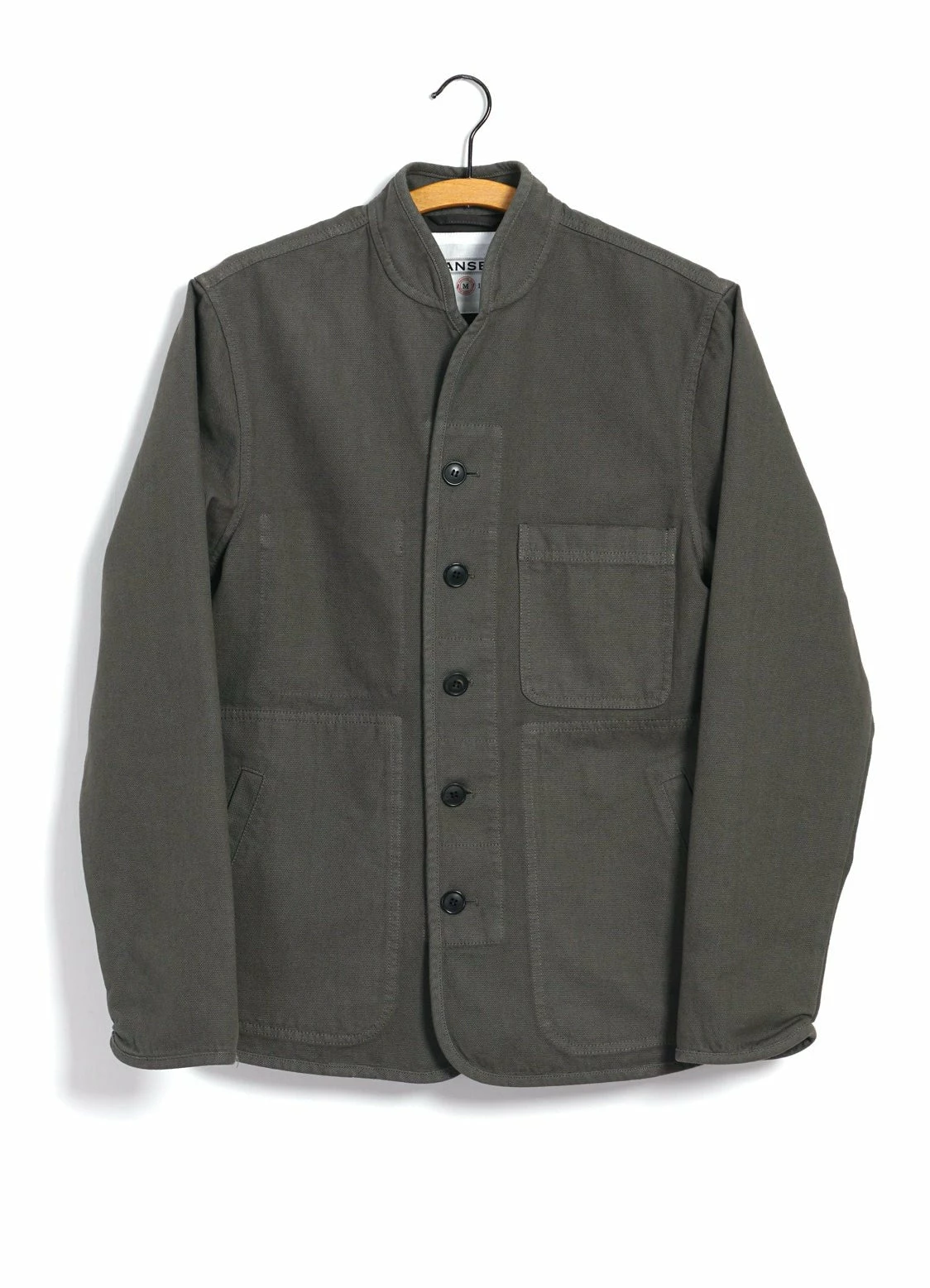 HANSEN GARMENTS ERLING | Refined Work Jacket | Green Grey