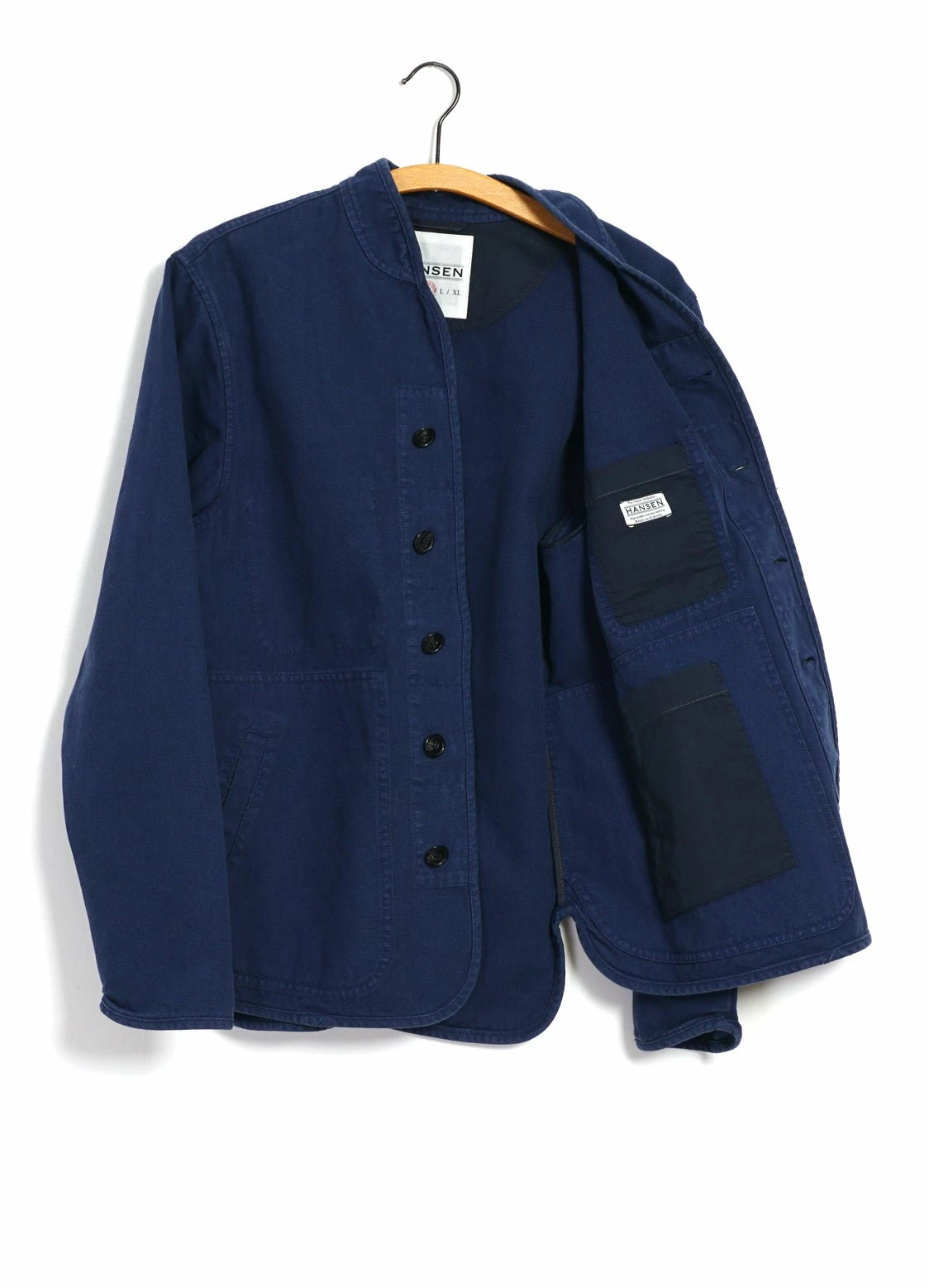 HANSEN GARMENTS ERLING | Refined Work Jacket | Work Blue - Image 5