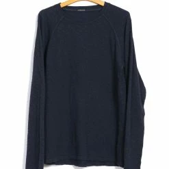 HANSEN GARMENTS FELIX | Raglan Long Sleeve T-shirt | Indigo-like