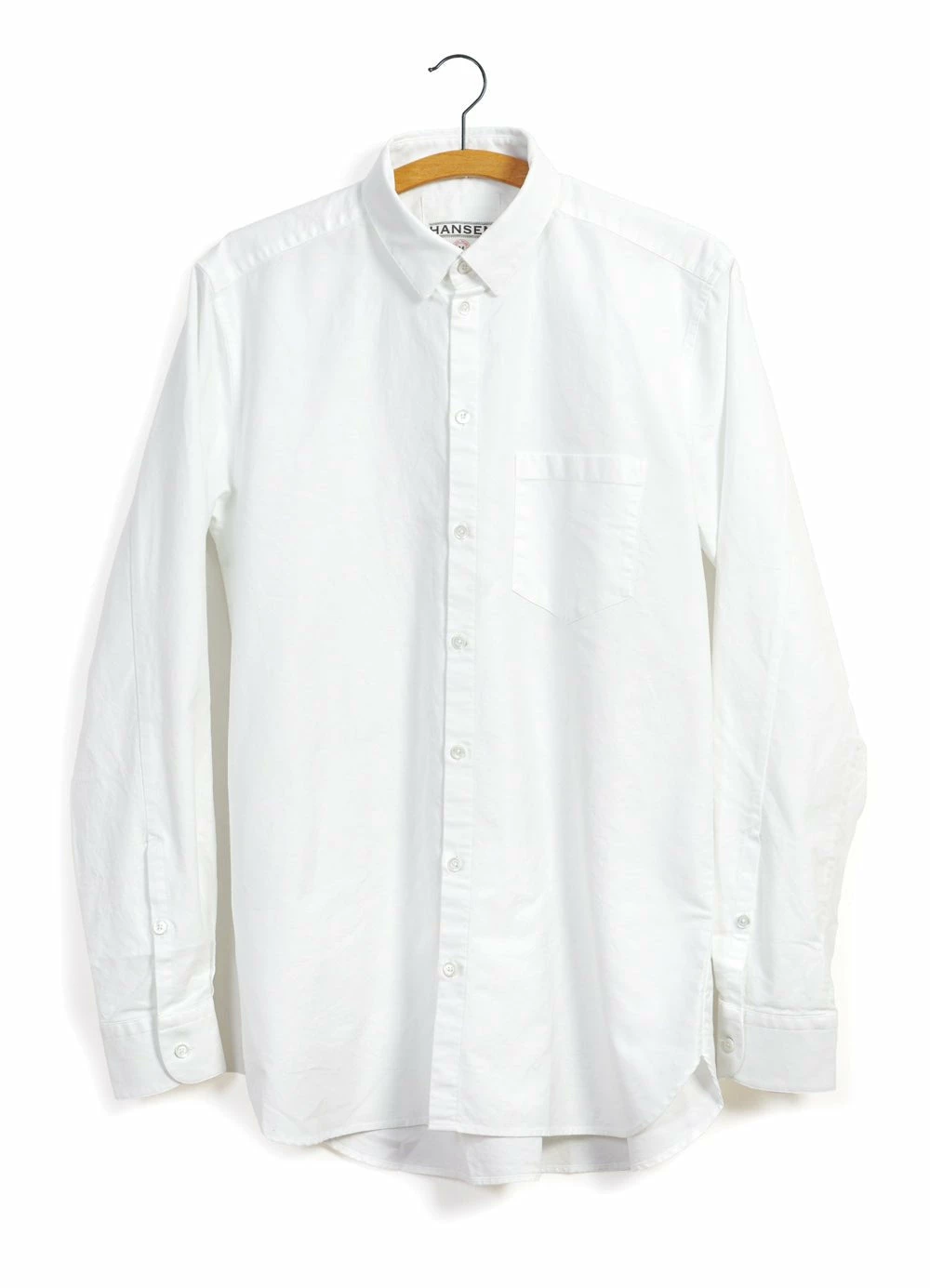 HANSEN GARMENTS HAAKON | Hidden Button Down Shirt | White