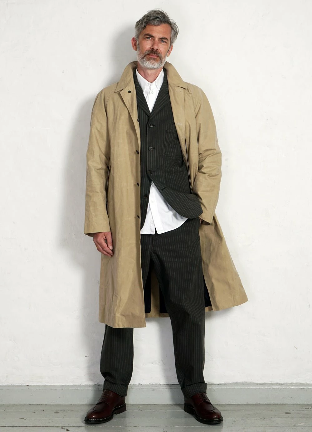 HANSEN GARMENTS HAAKON | Hidden Button Down Shirt | White - Image 3