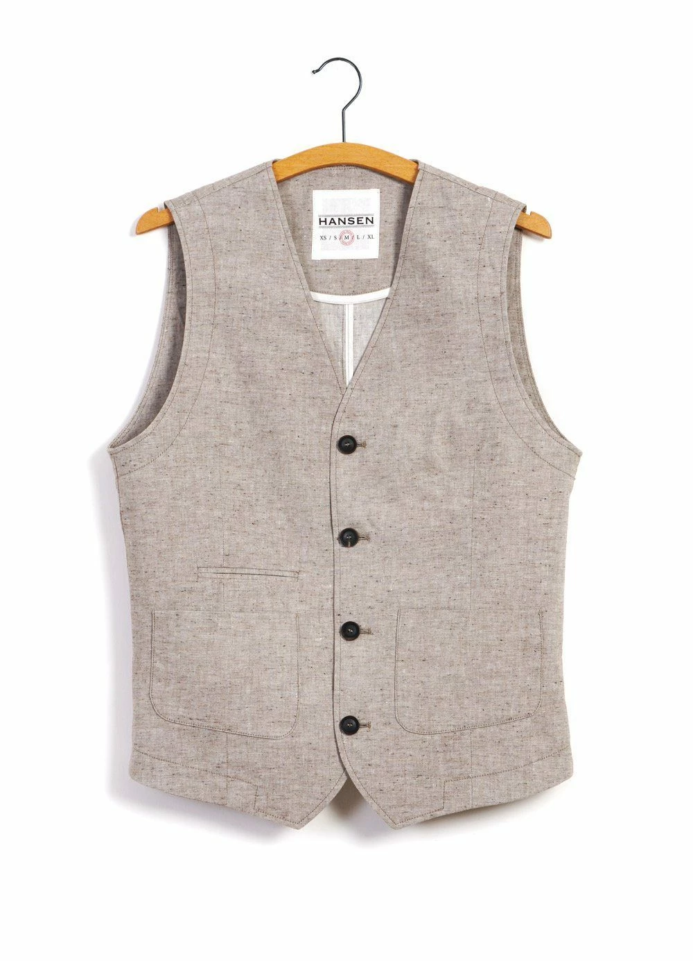 HANSEN GARMENTS HALFDAN | Classic Waistcoat | Beach