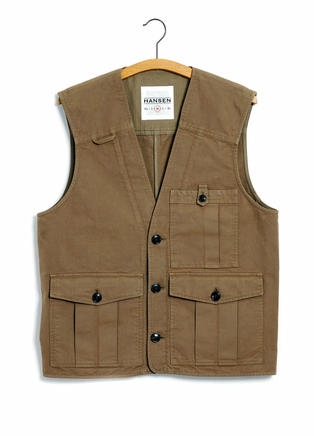 HANSEN GARMENTS HEKTOR | Utility Vest | Khaki