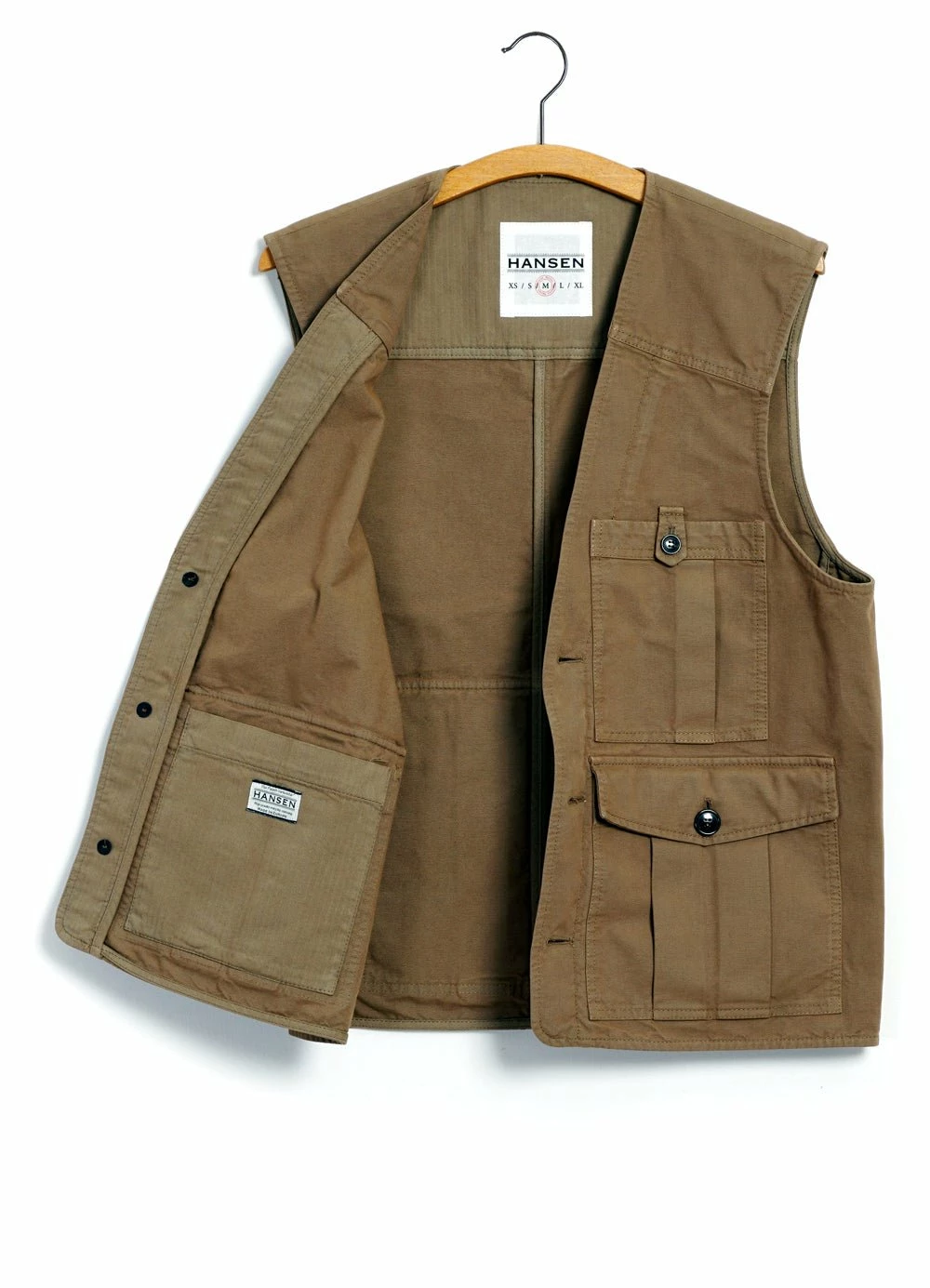 HANSEN GARMENTS HEKTOR | Utility Vest | Khaki - Image 5