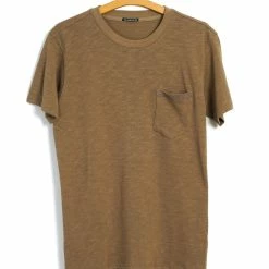 HANSEN GARMENTS JAMES | Crew Neck Pocket T | Khakish