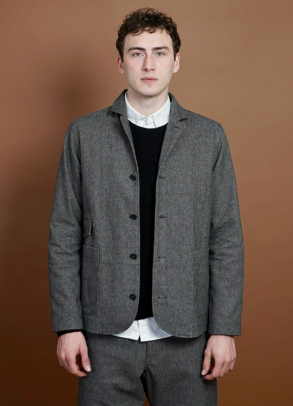 HANSEN GARMENTS JASPER | Casual Everyday Jacket Blazer | Gravel - Image 4