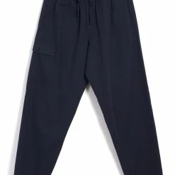 HANSEN GARMENTS JIMMY | Casual Cargo Drawstring Pants | Navy