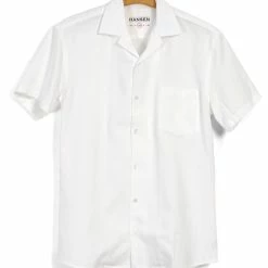 HANSEN GARMENTS JONNY | Short Sleeve Shirt | Dobby White X2