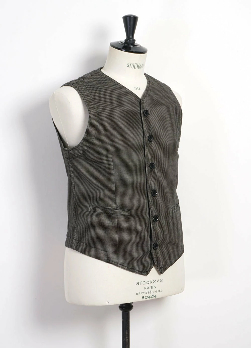 HANSEN GARMENTS KAJ | Casual Waistcoat | Black Sand - Image 3