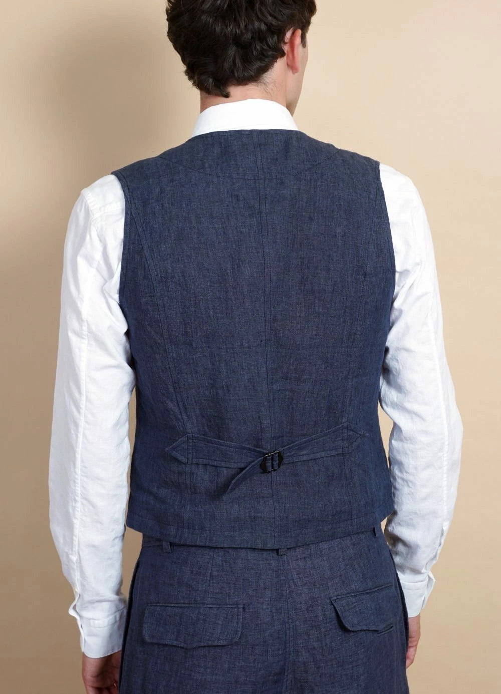 HANSEN GARMENTS KALLE | Casual Classic Vest | Blue Delave - Image 3