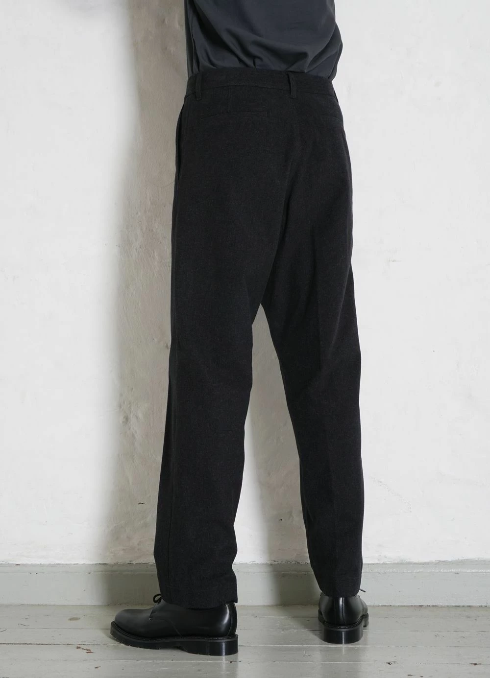 HANSEN GARMENTS KEN | Wide Cut Trousers | Blackish - Image 3