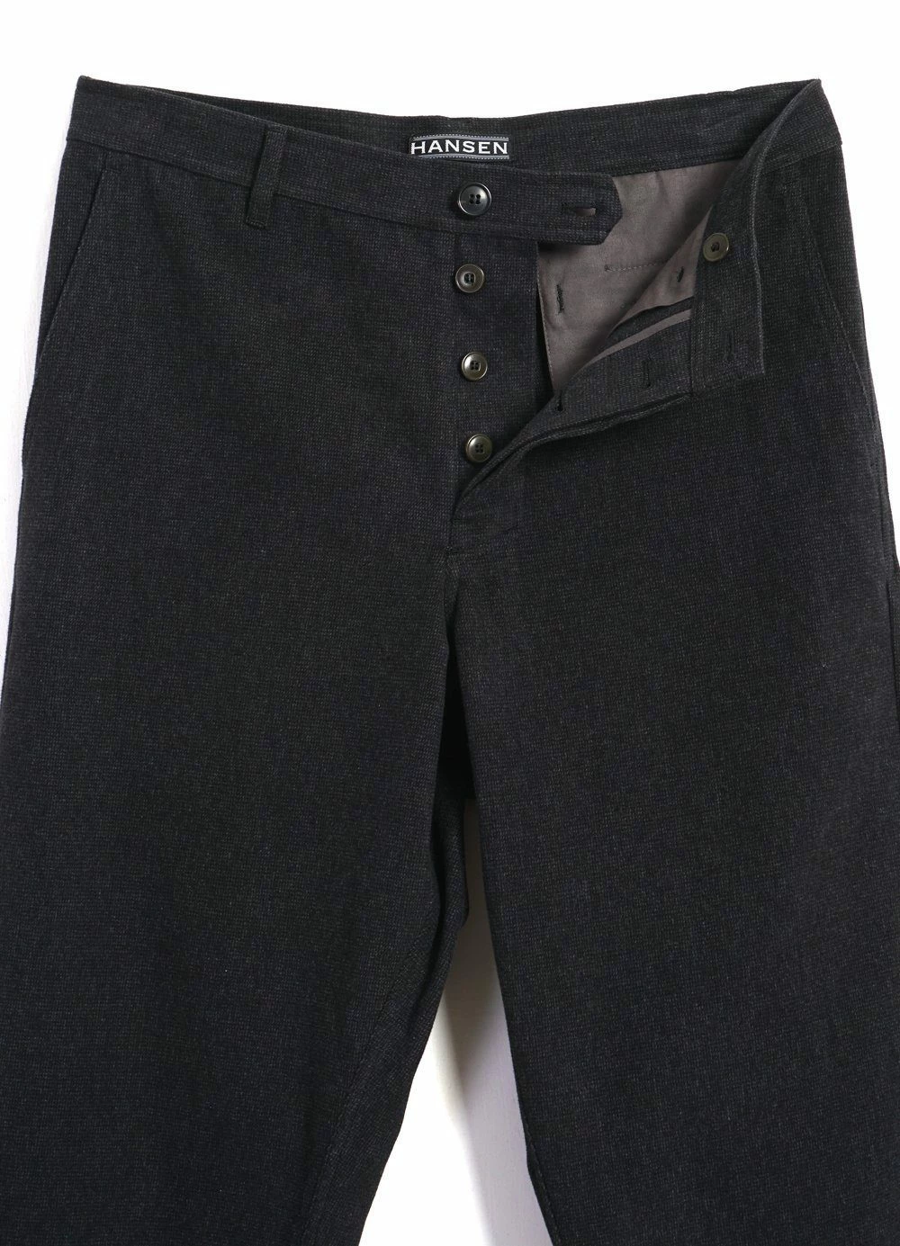 HANSEN GARMENTS KEN | Wide Cut Trousers | Blackish - Image 5