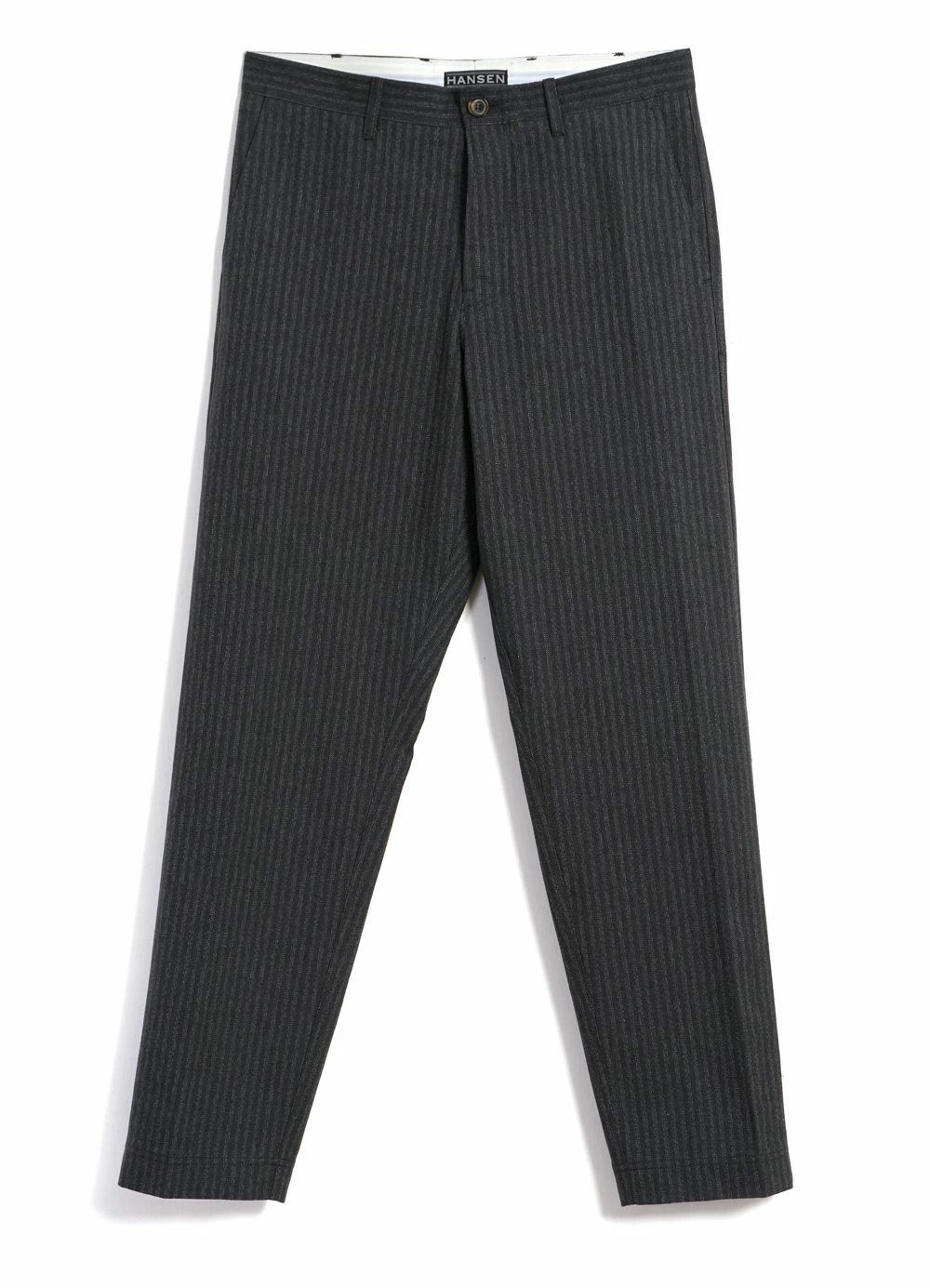 HANSEN GARMENTS KIAN | Cinch Back Wide Trousers | Grey Pin