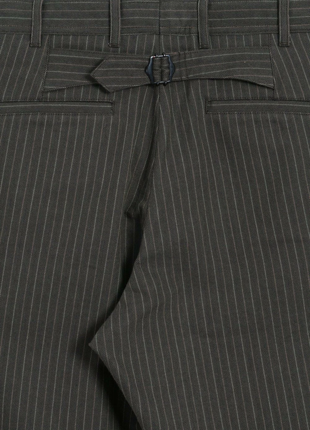 HANSEN GARMENTS KIAN | Cinch Back Wide Trousers | Khaki Pin - Image 7