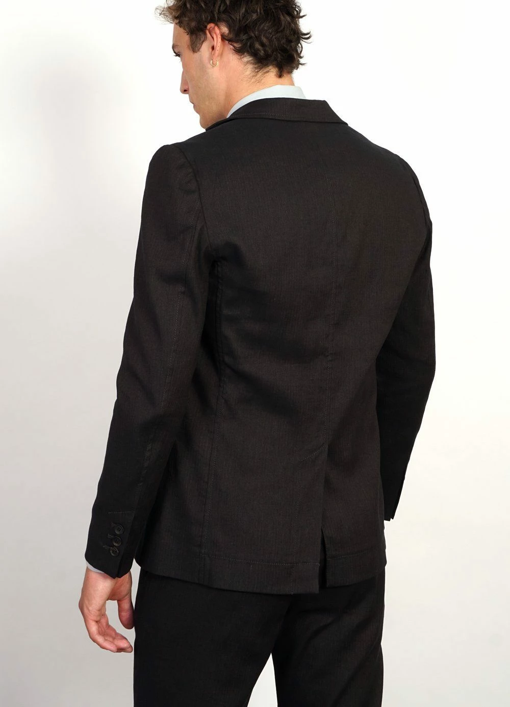 HANSEN GARMENTS KRISTIAN | Two Button Blazer | Coffee Melange - Image 4