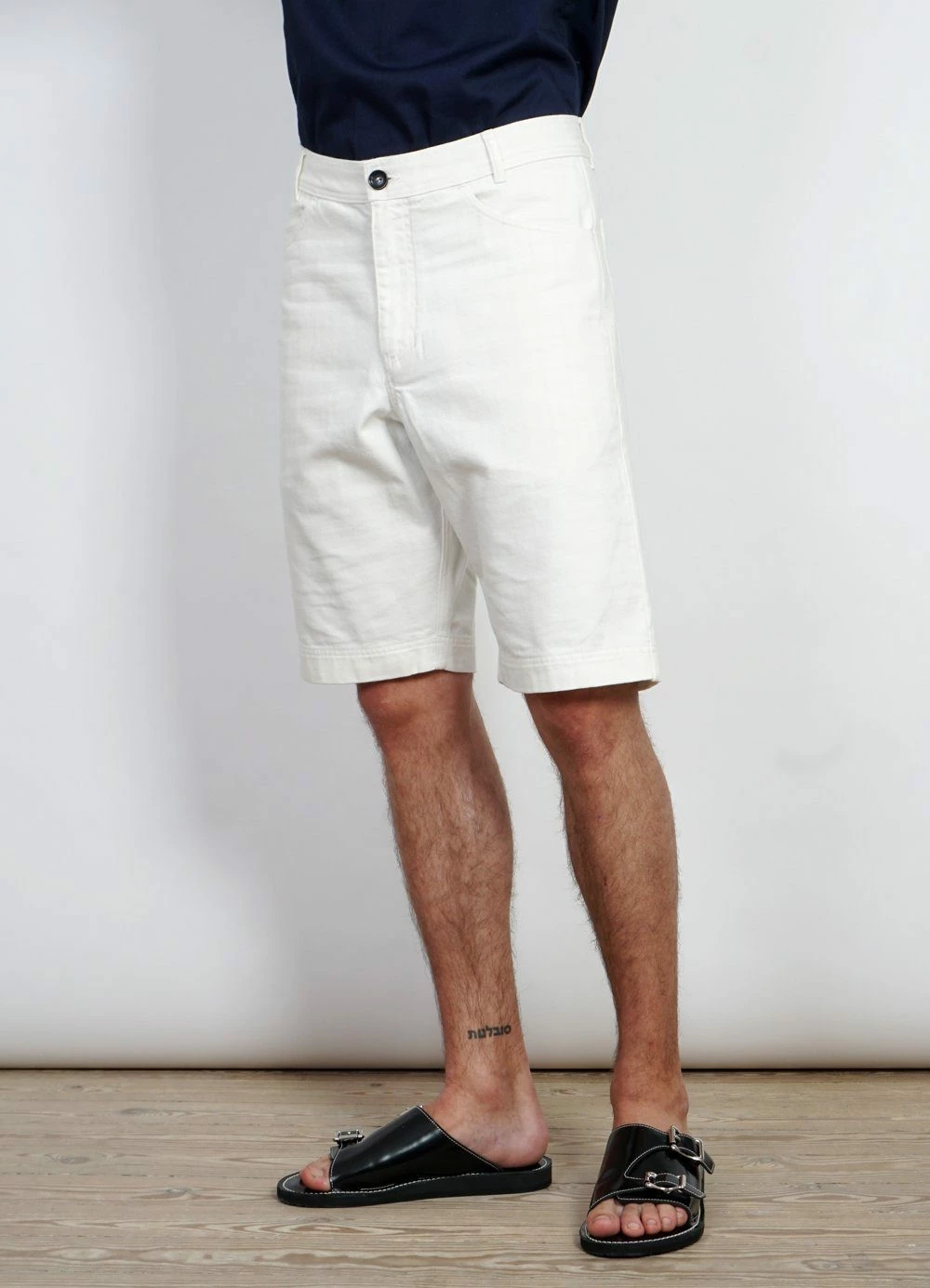 HANSEN GARMENTS LENNY | Casual Work Shorts | Ecru - Image 3