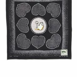 KAPITAL LOVE CAT | Embroidered Bandana | Black