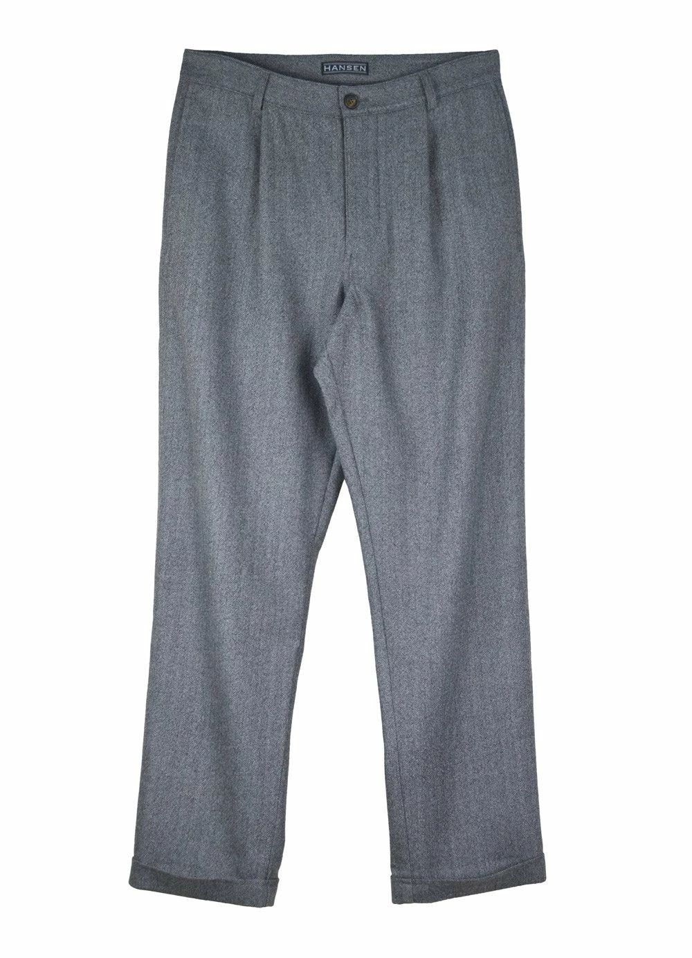 HANSEN GARMENTS MADS | Loose Fit Trousers | Grey Melange
