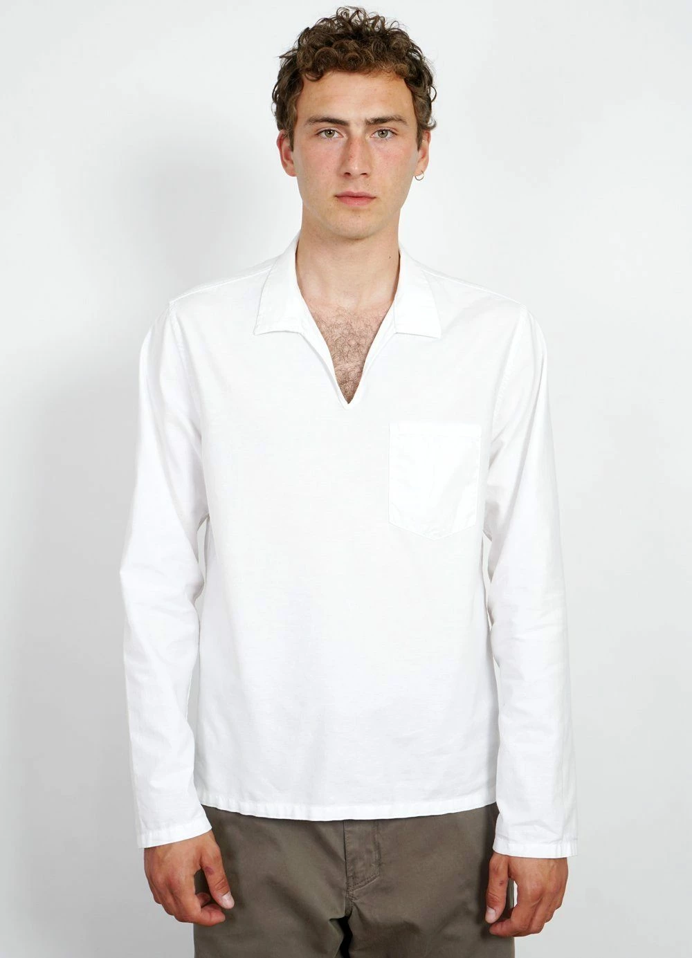 HANSEN GARMENTS MARIUS | Casual Pull On Shirt | White - Image 2